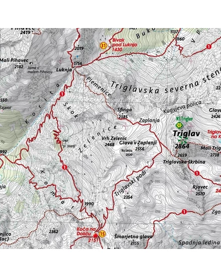Triglav turistatérkép 