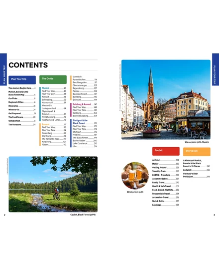 München, Bajorország (Bavaria), Fekete-erdő útikönyv Lonely Planet (angol)