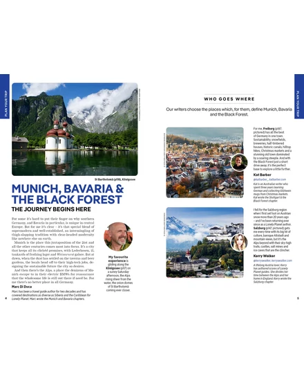 München, Bajorország (Bavaria), Fekete-erdő útikönyv Lonely Planet (angol)