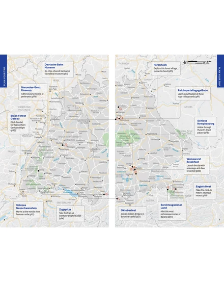 München, Bajorország (Bavaria), Fekete-erdő útikönyv Lonely Planet (angol)