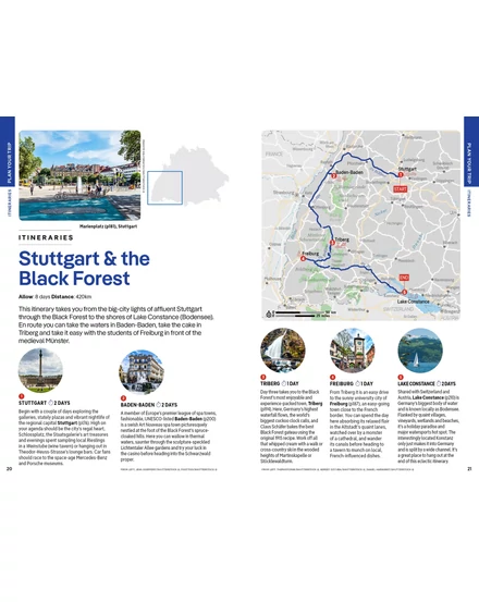 München, Bajorország (Bavaria), Fekete-erdő útikönyv Lonely Planet (angol)
