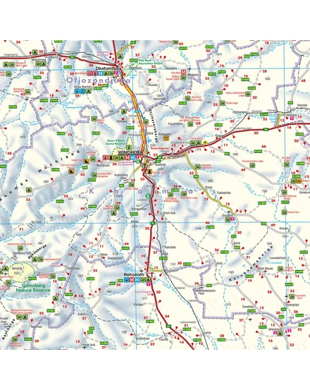 Cartographia Namíbia térkép-Freytag-9783707921984