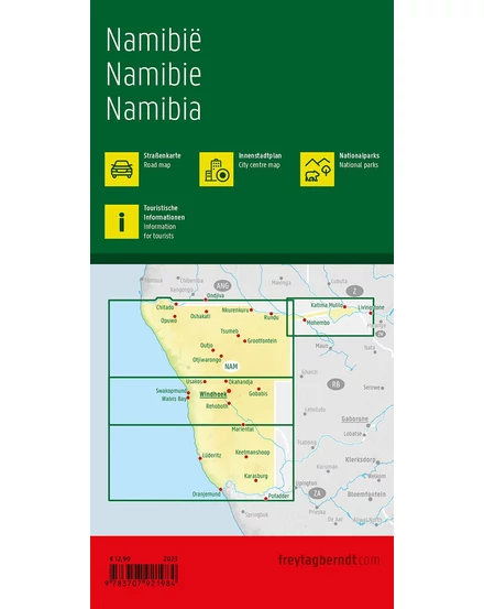Cartographia Namíbia térkép-Freytag-9783707921984