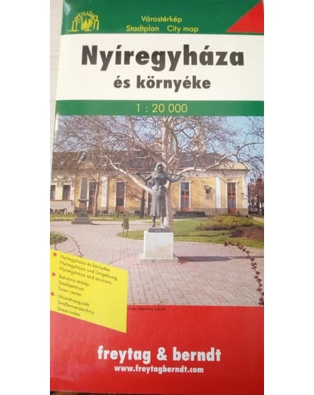 Cartographia Nyíregyháza  1:20 000 város térkép Freytag 9789639458321