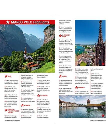 Cartographia Svájc résztérkép - Svájc Nyugat - Marco Polo-9783575016584