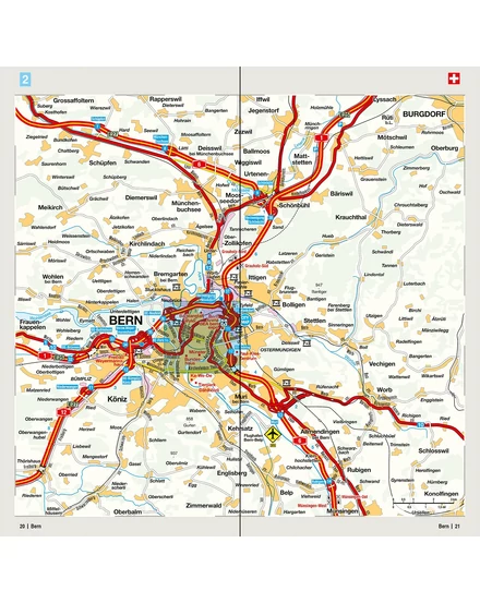 Cartographia Svájc résztérkép - Svájc Nyugat - Marco Polo-9783575016584