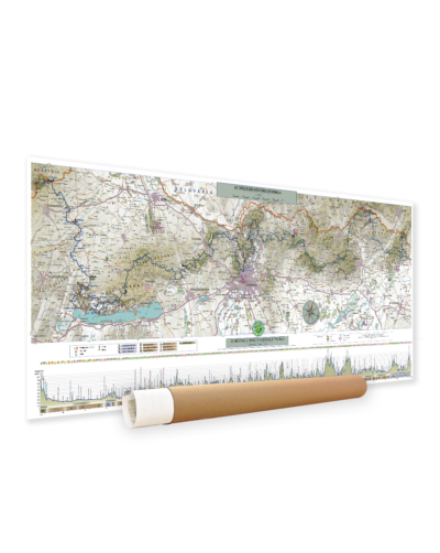 Cartographia Országos kéktúra térkép (1:450 000) papírdobozban 