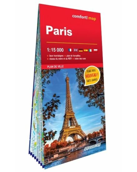 Cartographia Párizs  Comfort térkép - Expressmap -9788381907798