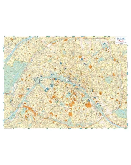 Cartographia Párizs falitérkép fóliás 1: 10 000 Michelin 9782067217409