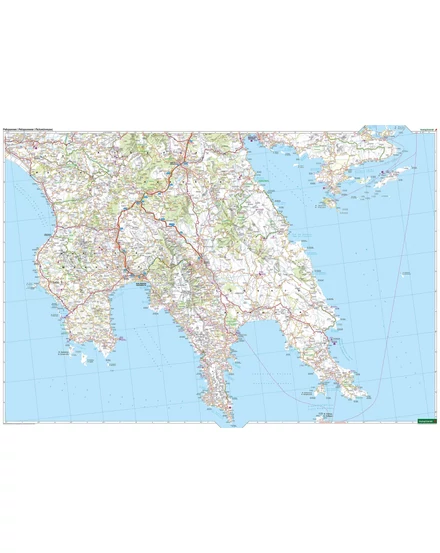 Cartographia Peloponnészosz (Görögország) autó- és szabadidőtérkép - Freytag-9783707921762
