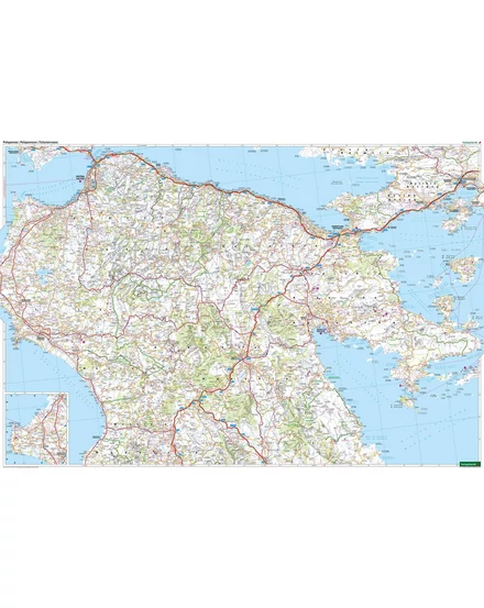 Cartographia Peloponnészosz (Görögország) autó- és szabadidőtérkép - Freytag-9783707921762