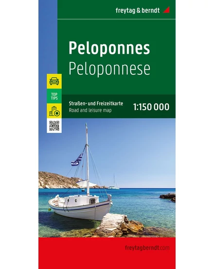 Cartographia Peloponnészosz (Görögország) autó- és szabadidőtérkép - Freytag-9783707921762