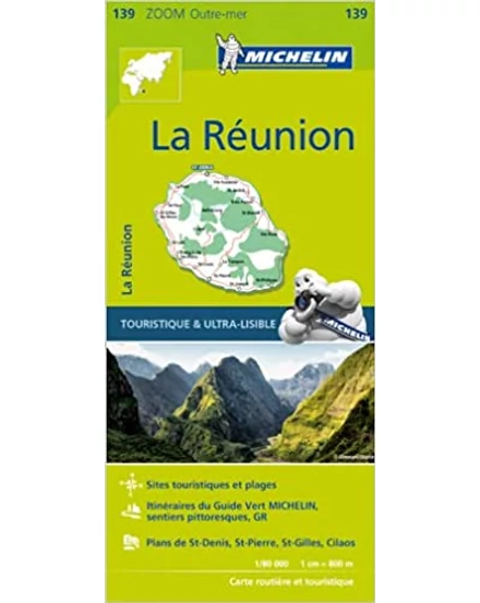 Cartographia Réunion térkép 1:80 000 - Michelin Zoom-9782067223486