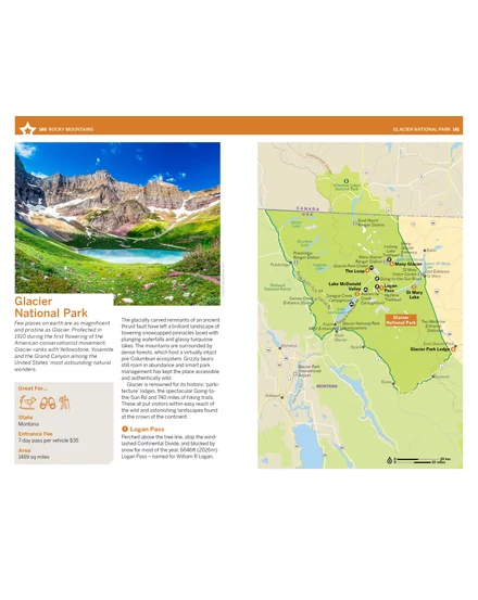 Cartographia-Sziklás-hegység és Csendes-Óceán ÉNY-i rész nemzeti parkjai útikönyv - Lonely Planet (angol)-9781838696085