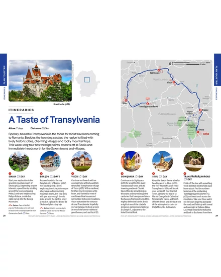 Románia és Bulgária útikönyv Lonely Planet (angol)