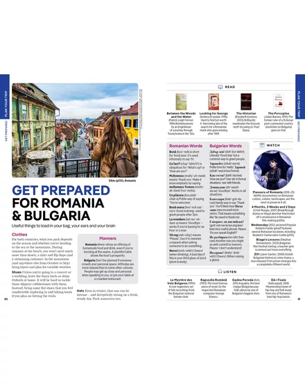 Románia és Bulgária útikönyv Lonely Planet (angol)