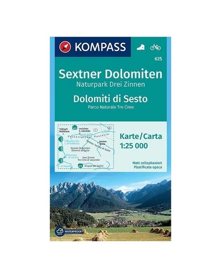 Cartographia K 625 Sextner Dolomitok - Dolomiti di Sesto turistatérkép 9783850264846