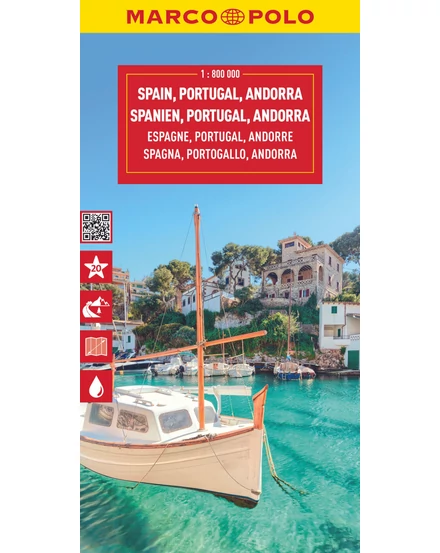 Cartographia Spanyolország, Portugália,  Andorra térkép 9783575017697