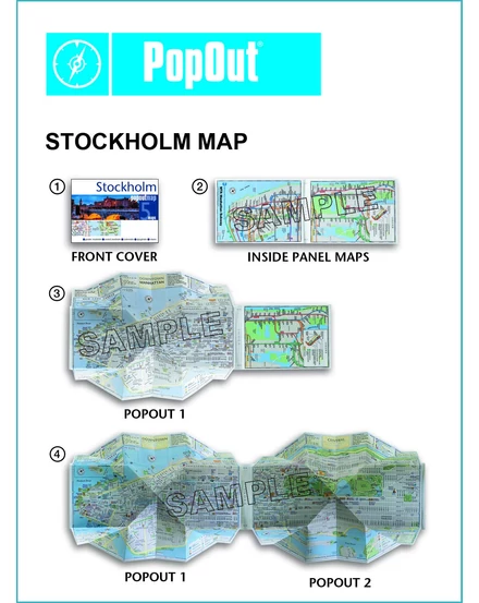 Cartographia Stockholm PopOut várostérkép 9781910218709