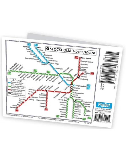 Cartographia Stockholm PopOut várostérkép 9781910218709