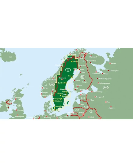 Cartographia Svédország autóatlasz - Freytag - 9783707917451