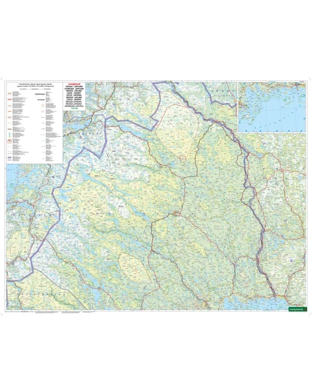 Cartographia Svédország résztérkép (5) Észak-Svédország térkép - Freytag-9783707921953