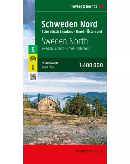 Cartographia Svédország résztérkép (5) Észak-Svédország térkép - Freytag-9783707921953