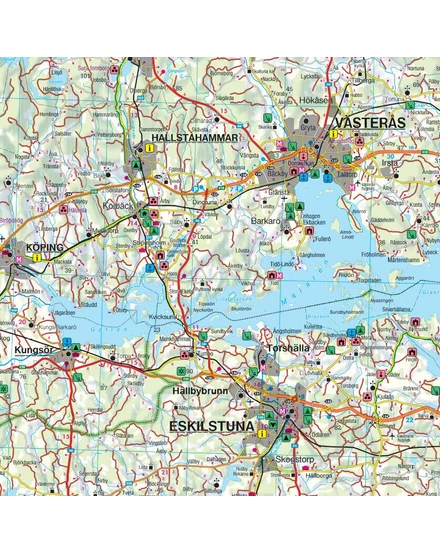 Cartographia Svédország résztérkép (3) Délkelet - Stockholm - Uppsala - Linköping térkép - Freytag-9783707919936