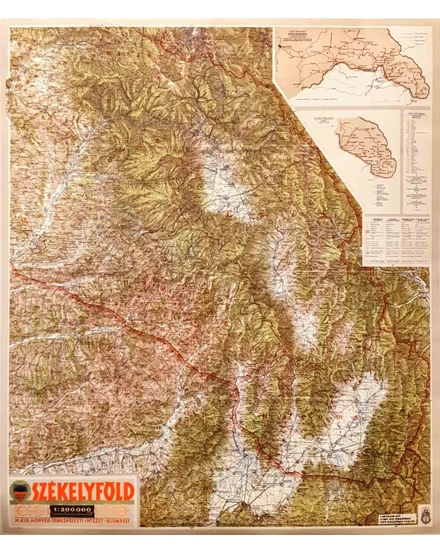Székelyföld íves térkép (Székelyek összetartozásának térképe)