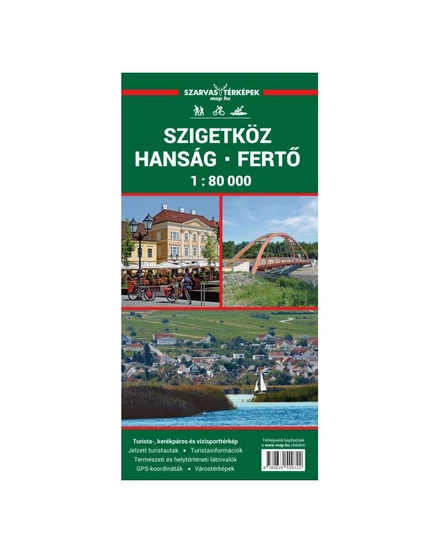 Cartographia Szigetköz kerékpáros-, vizisport- és turistatérkép 9789639549722