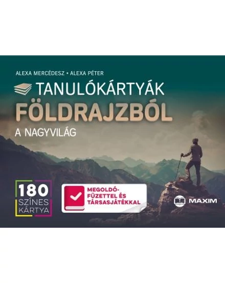 Cartographia Tanulókártyák földrajzból- A nagyvilág - Maxim 9789632619934