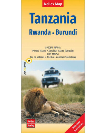 Cartographia Tanzánia, Ruanda, Burundi térkép 9783865741172