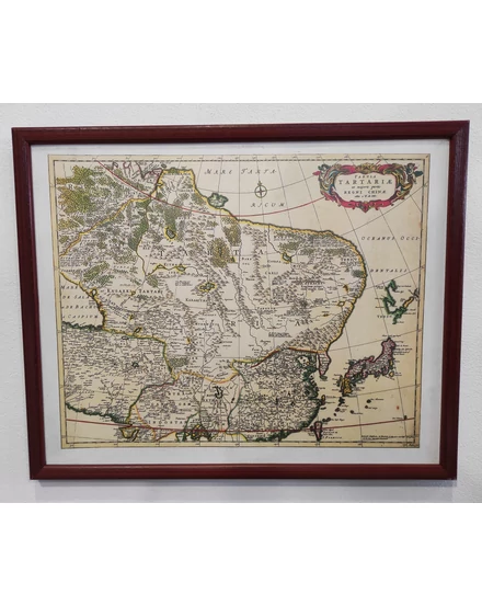 Cartographia Antik Tartaria falitérkép 30 x 30- keretes 9789639629189