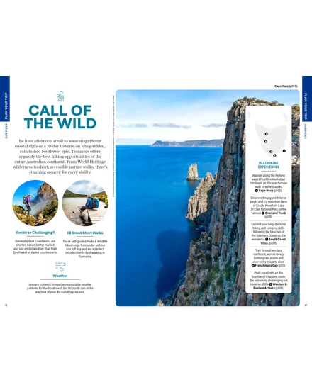 Tasmánia útikönyv Lonely Planet (angol)