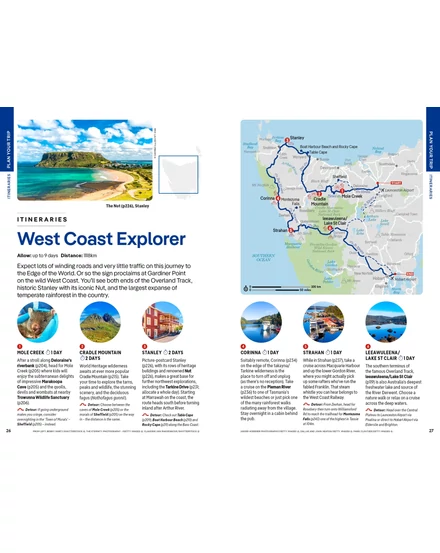 Tasmánia útikönyv Lonely Planet (angol)