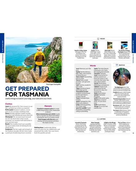 Tasmánia útikönyv Lonely Planet (angol)