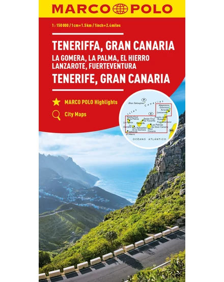 Cartographia Tenerife, Grand Canaria térkép - Marco Polo-9783575016164
