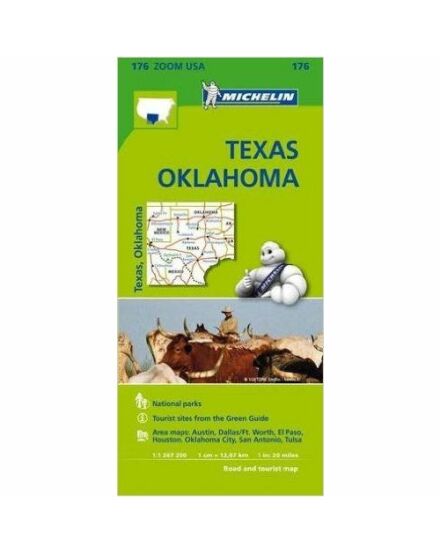 Cartographia Texas, Oklahoma térkép - USA Zoom - Michelin 0176 9782067190924