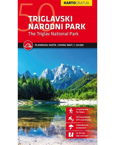 Cartographia Triglav Nemzeti Park turistatérkép 3830048524261