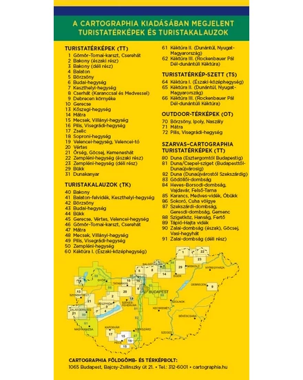 Cartographia turistatérképek - áttekintő