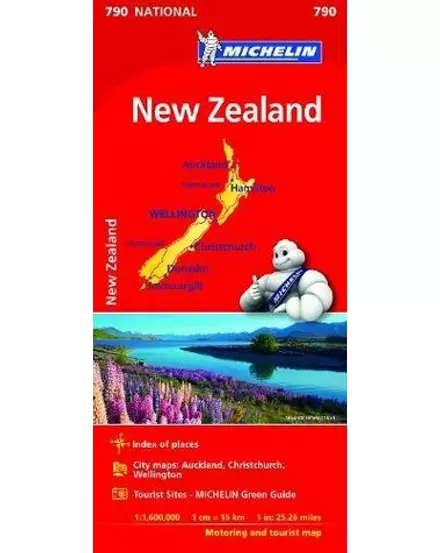 Cartographia Új-Zéland térkép 1:1 600 000 - Michelin 790 9782067217201