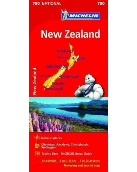 Cartographia Új-Zéland térkép 1:1 600 000 - Michelin 790 9782067217201