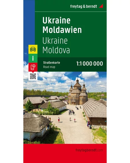 Cartographia Ukrajna-Moldova keményborítós térkép (Freytag) 9783707907513