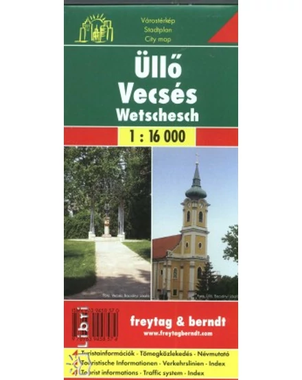 Cartographia Üllő, Vecsés 1:16 000 város térkép Freytag 9789639458574