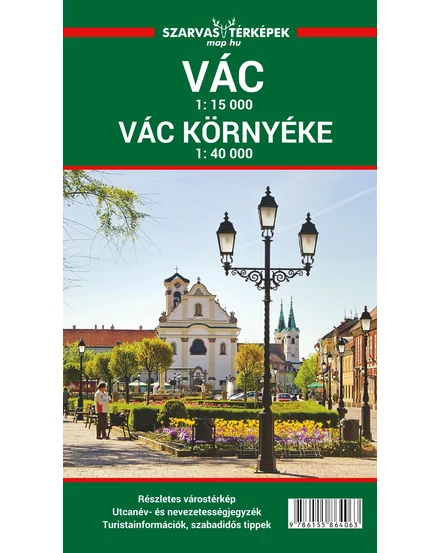 Cartographia Vác és környéke térkép 1:15 000/1:40 000 - Szarvas 9786155864063