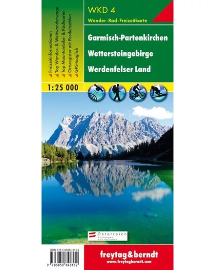 Cartographia WKD4 Garmish-Partenkirchen turistatérkép - Freytag-9783850848152