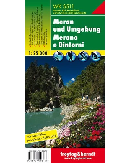 Cartographia WKS511 Meran és környéke turistatérkép - Freytag-9783707903478