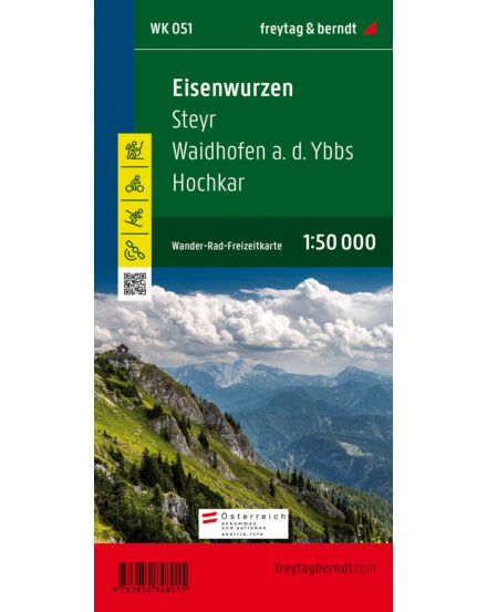 Cartographia WK051 Eisenwurzen-Steyr-Waidhofen-Hochkar turistatérkép - Freytag 