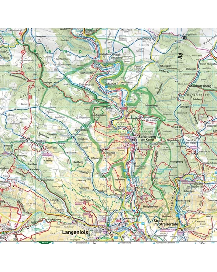 Cartographia  - WK073 NP Thayatal Kamptal Znaim Retz Gars am Kamp turistatérkép