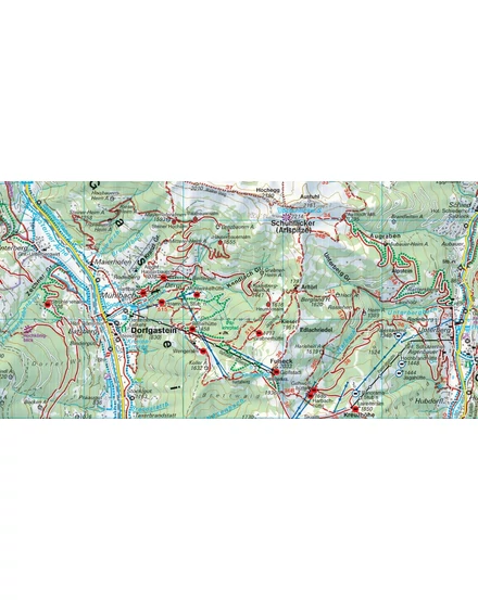 Cartographia  - WK191 Gasteinertal-Wagrain-Raurisertal-Grossarltal turistatérkép